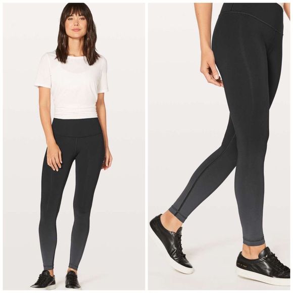 Pants - Lululemon Wunder under high rise leggings ombré size 10